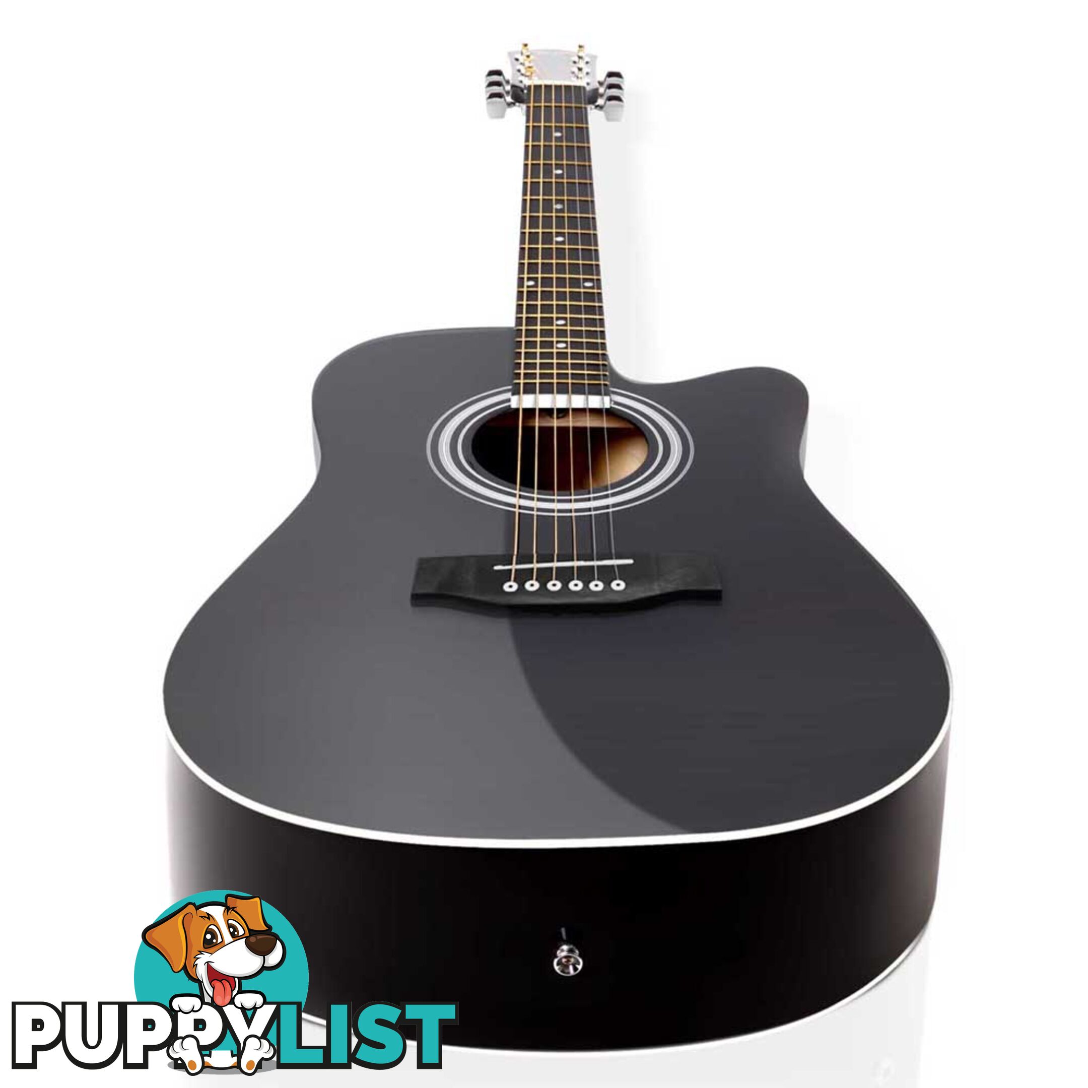 41" Steel-Stringed Acoustic Guitar Black