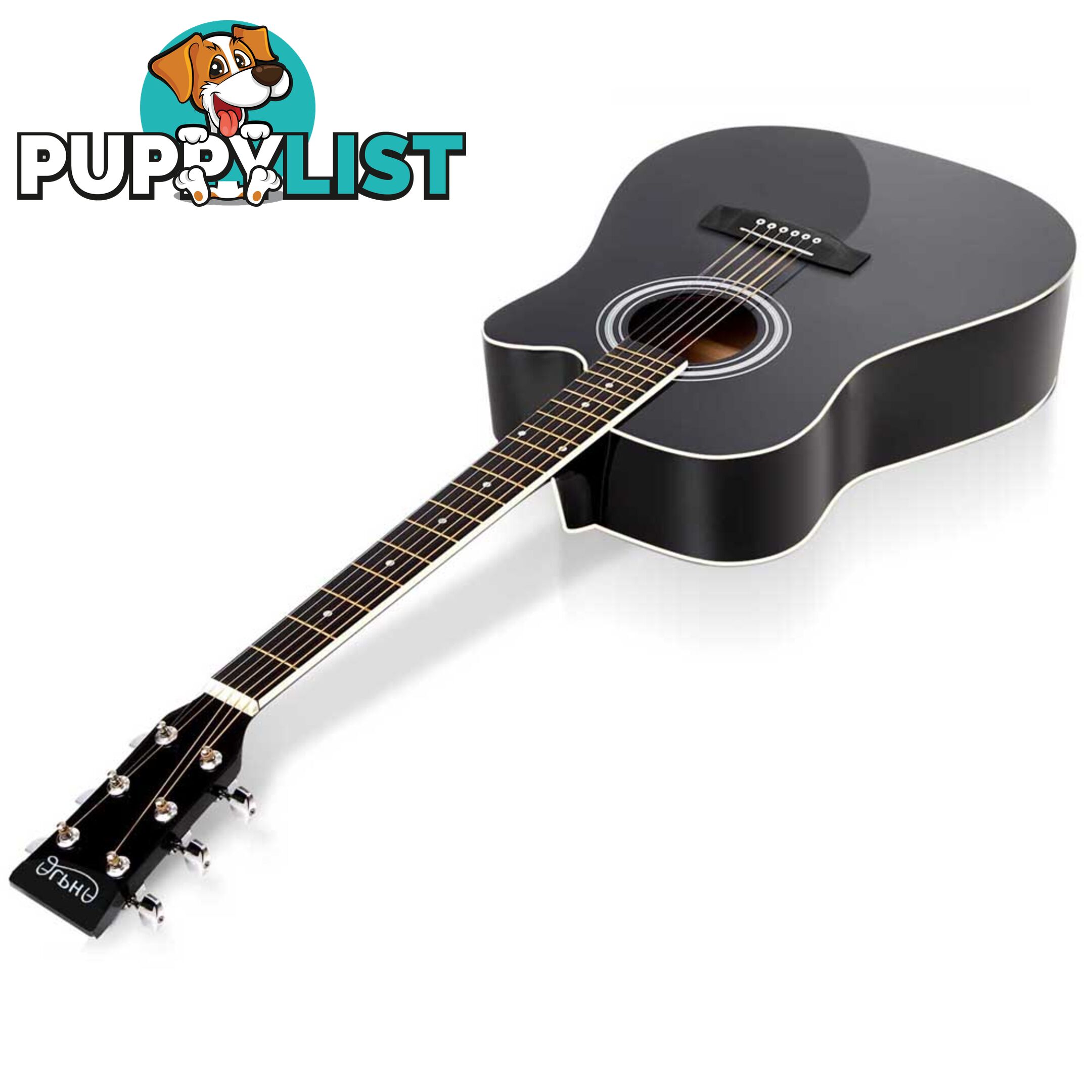 41" Steel-Stringed Acoustic Guitar Black