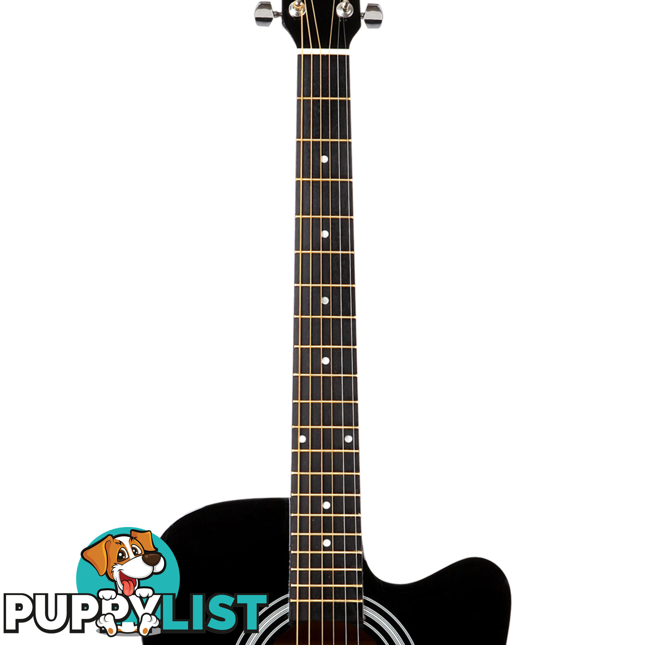 41" Steel-Stringed Acoustic Guitar Black