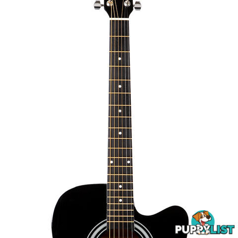 41" Steel-Stringed Acoustic Guitar Black