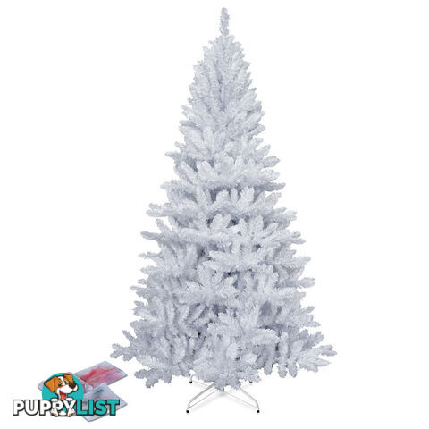 2.1M Christmas Tree With Decorations - White