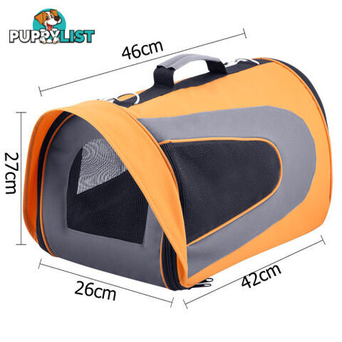 Pet Dog Cat Carrier Travel Bag Large Orange