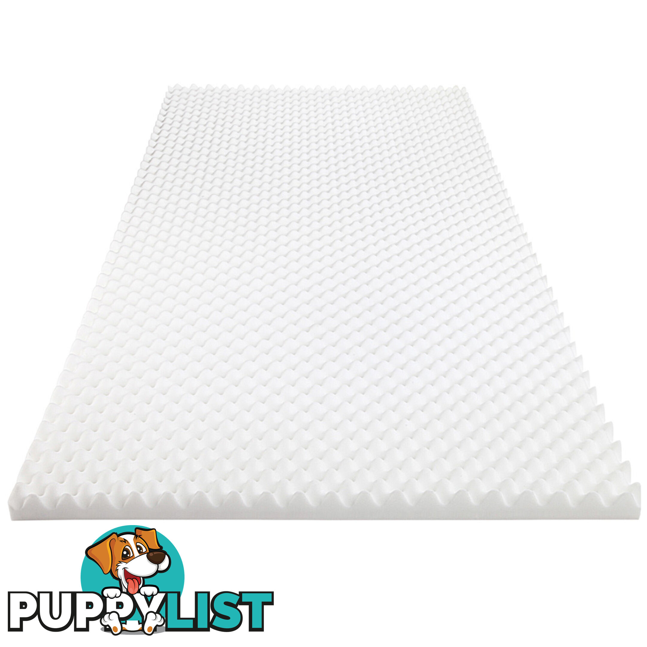 Deluxe Egg Crate Mattress Topper 5 cm Underlay Protector Single