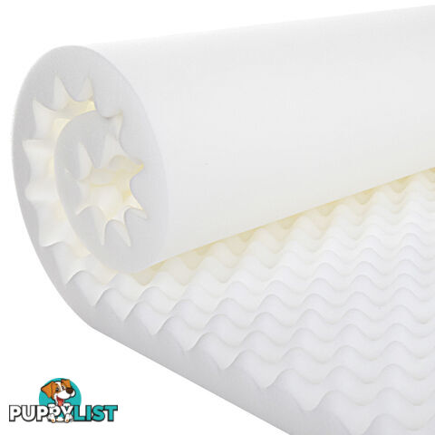 Deluxe Egg Crate Mattress Topper 5 cm Underlay Protector Single