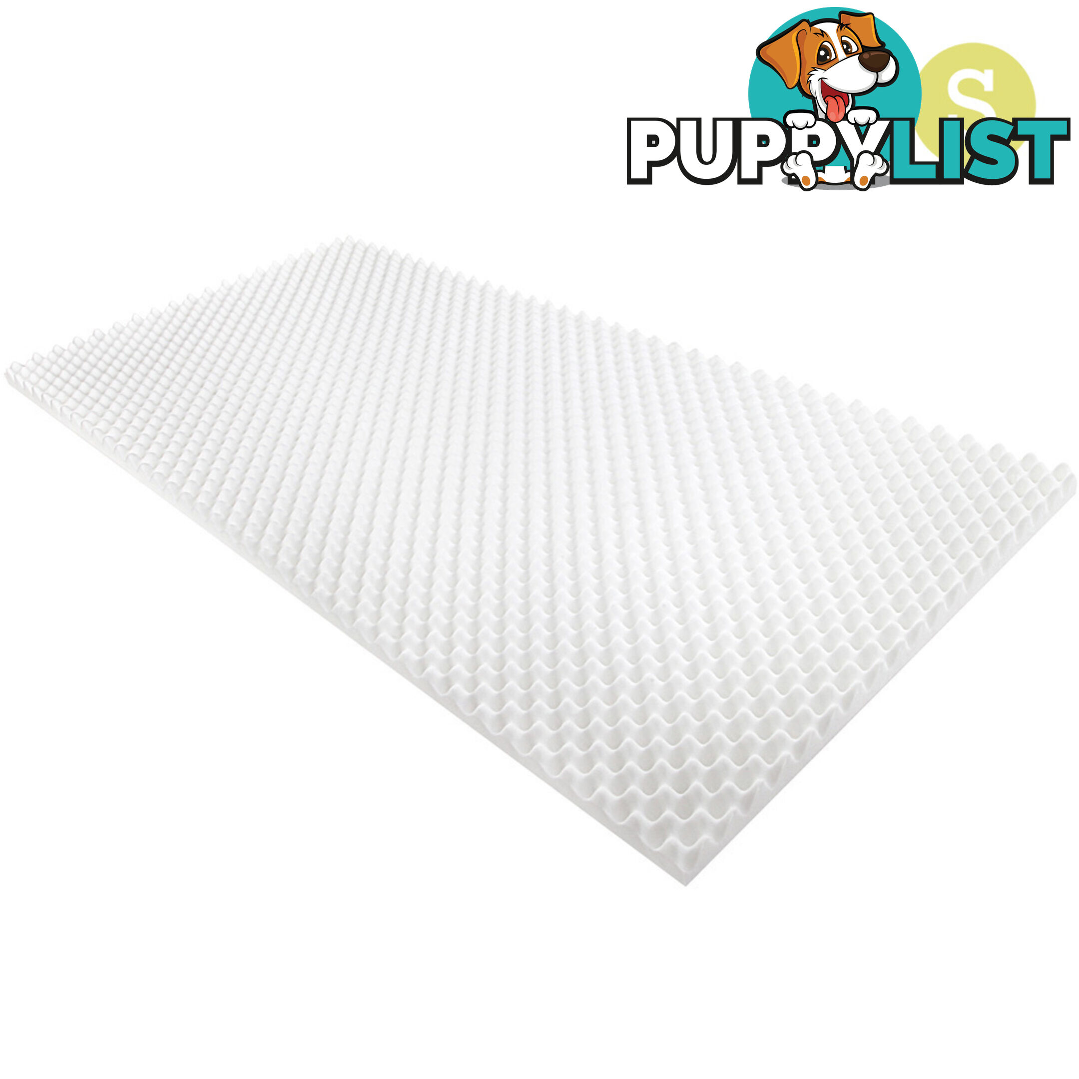 Deluxe Egg Crate Mattress Topper 5 cm Underlay Protector Single