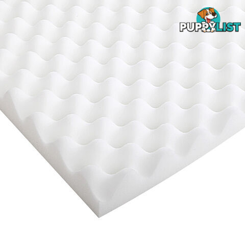 Deluxe Egg Crate Mattress Topper 5 cm Underlay Protector Single