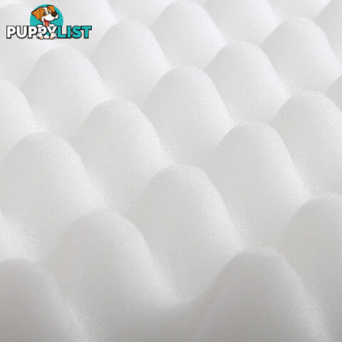 Deluxe Egg Crate Mattress Topper 5 cm Underlay Protector Single