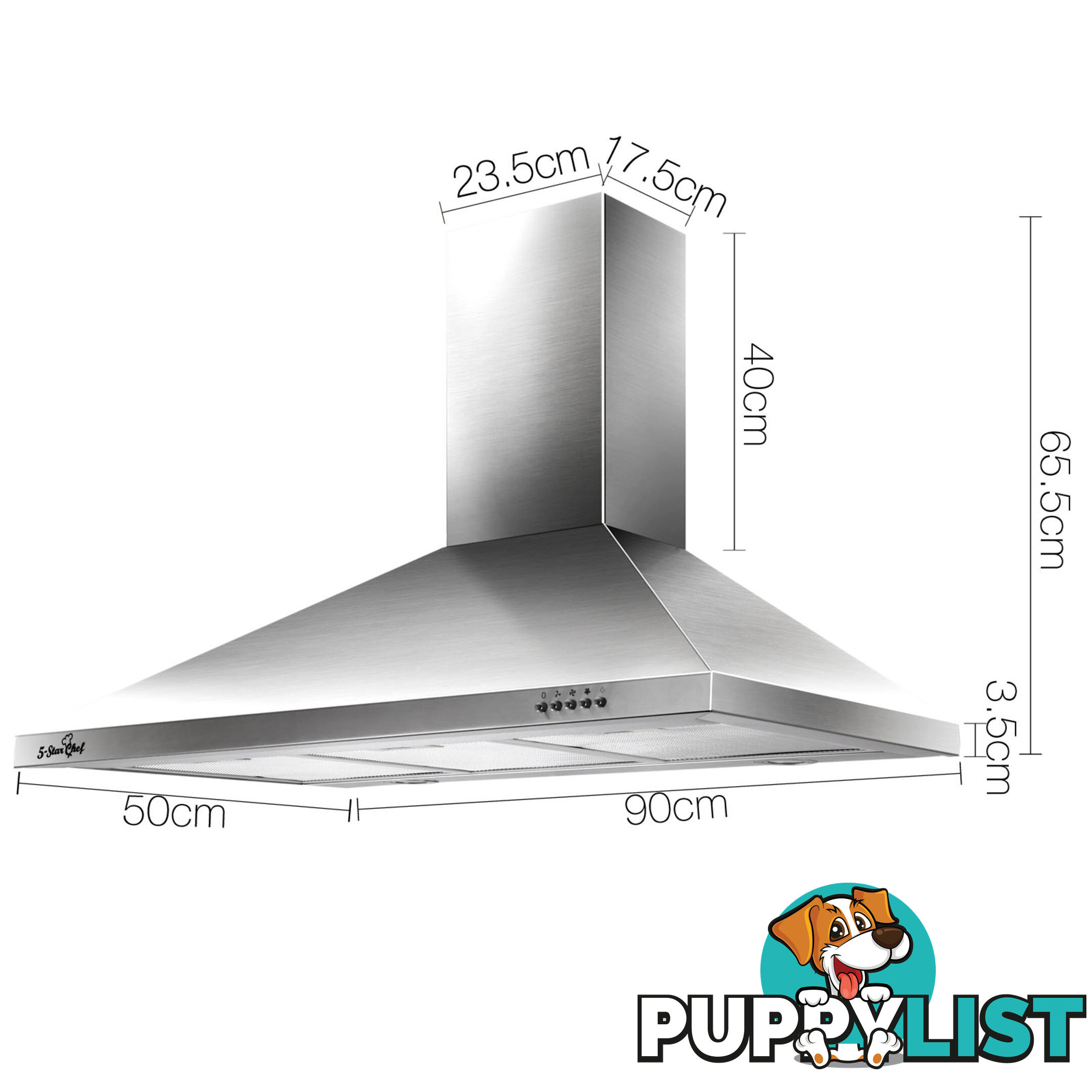 90CM Wall Mount Range Hood