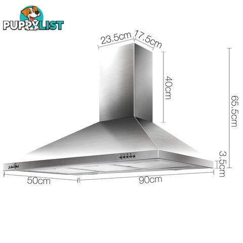 90CM Wall Mount Range Hood