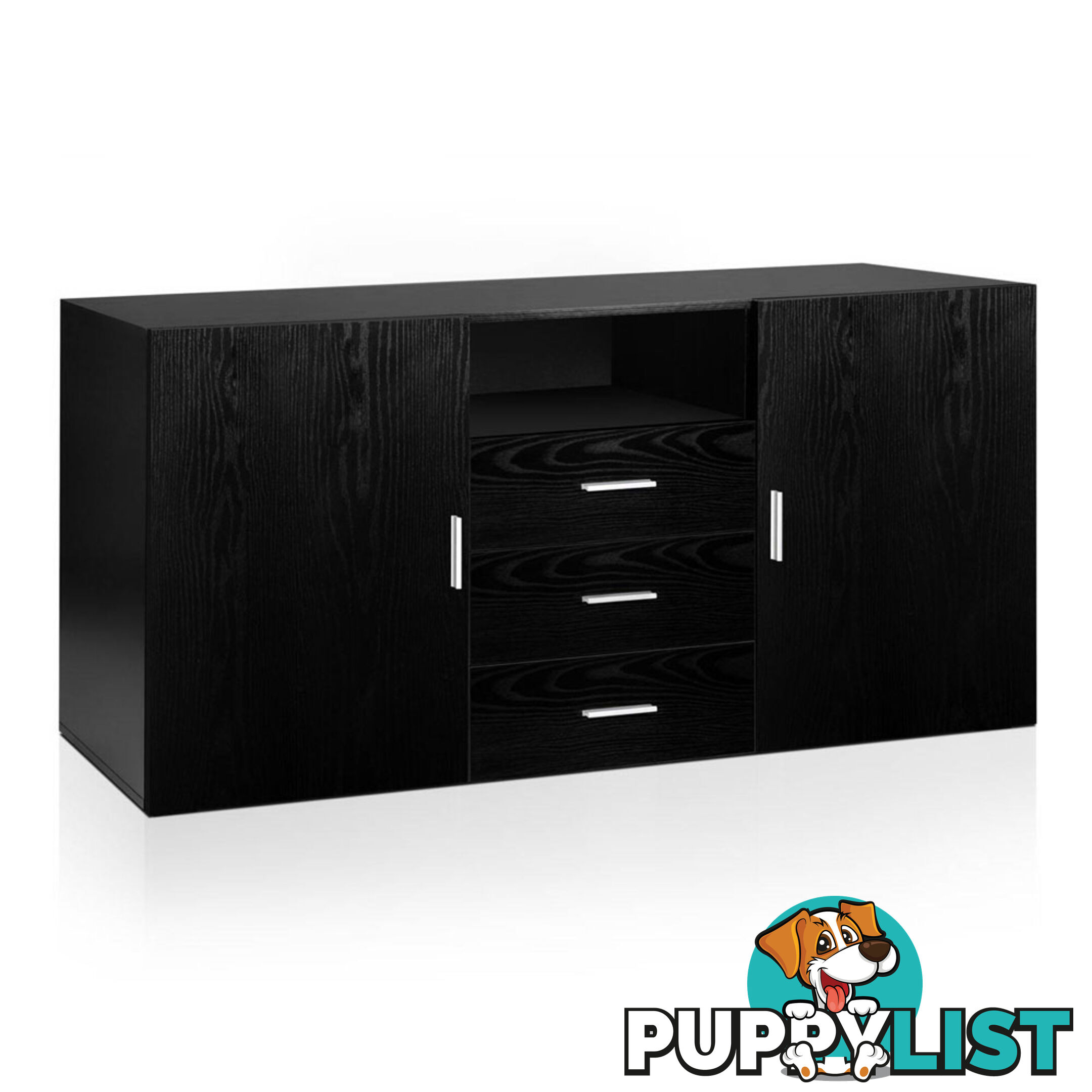 Buffet Sideboard Cabinet - Black