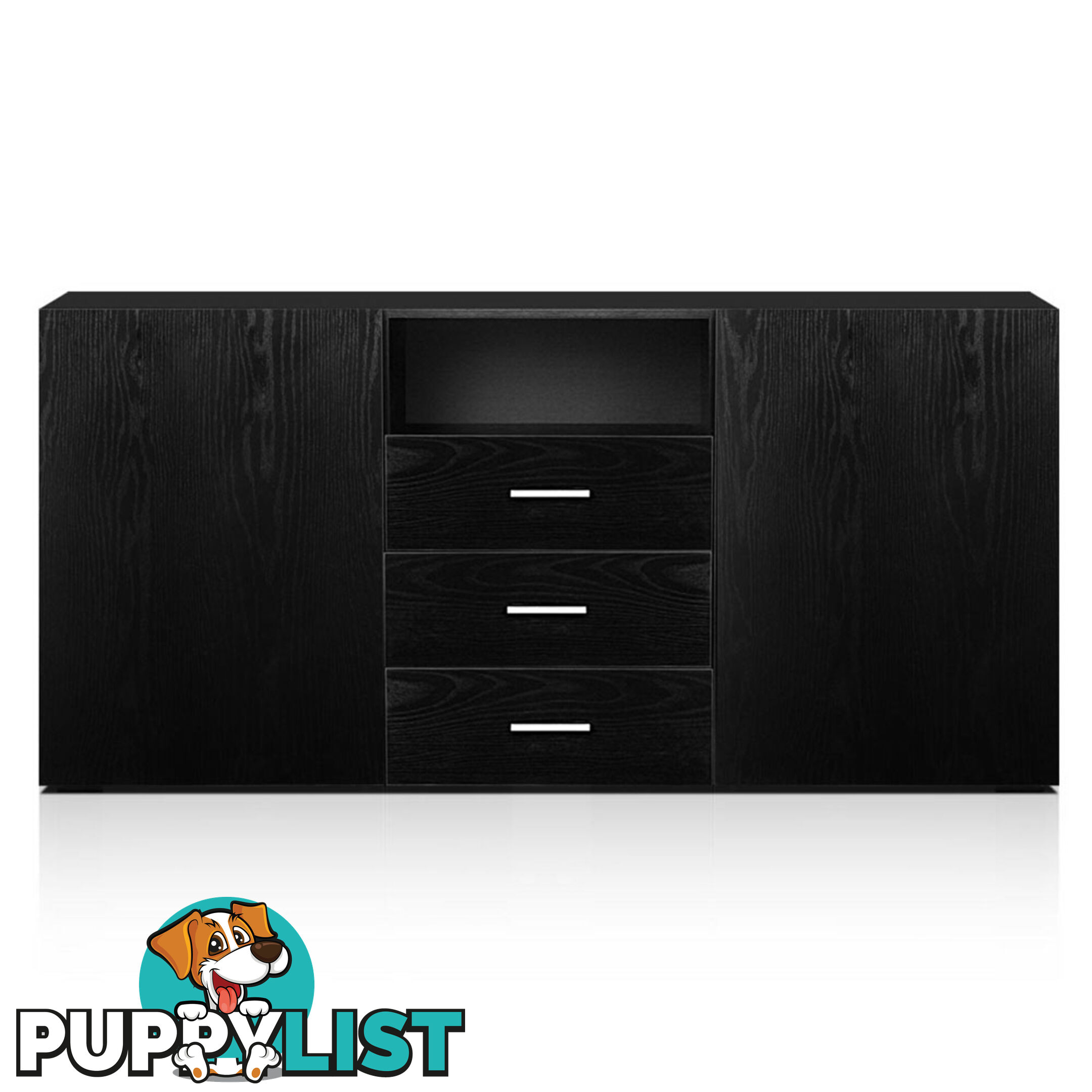 Buffet Sideboard Cabinet - Black