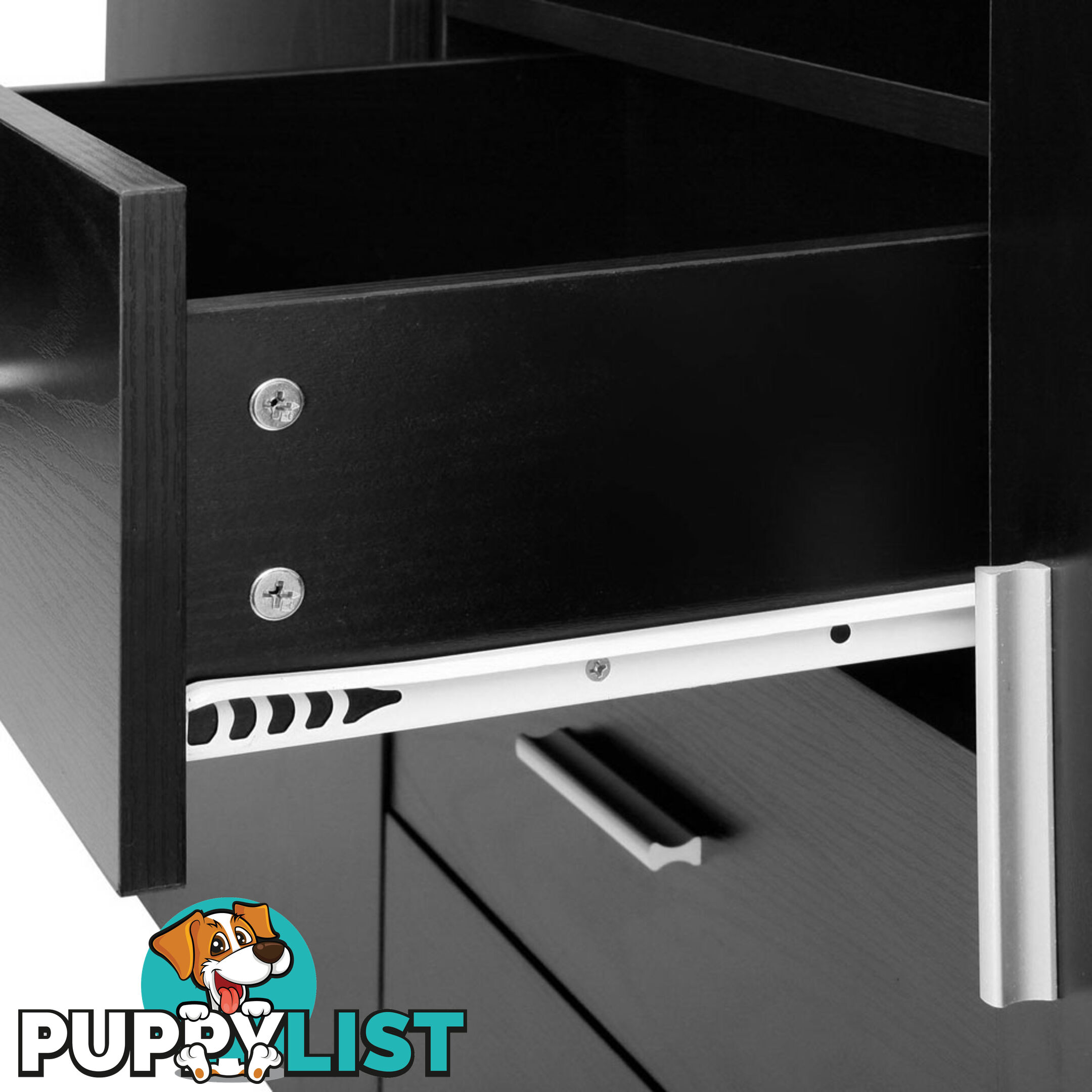 Buffet Sideboard Cabinet - Black