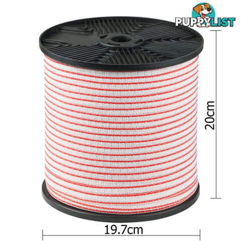 400m Roll Electric Fence Energiser Poly Tape