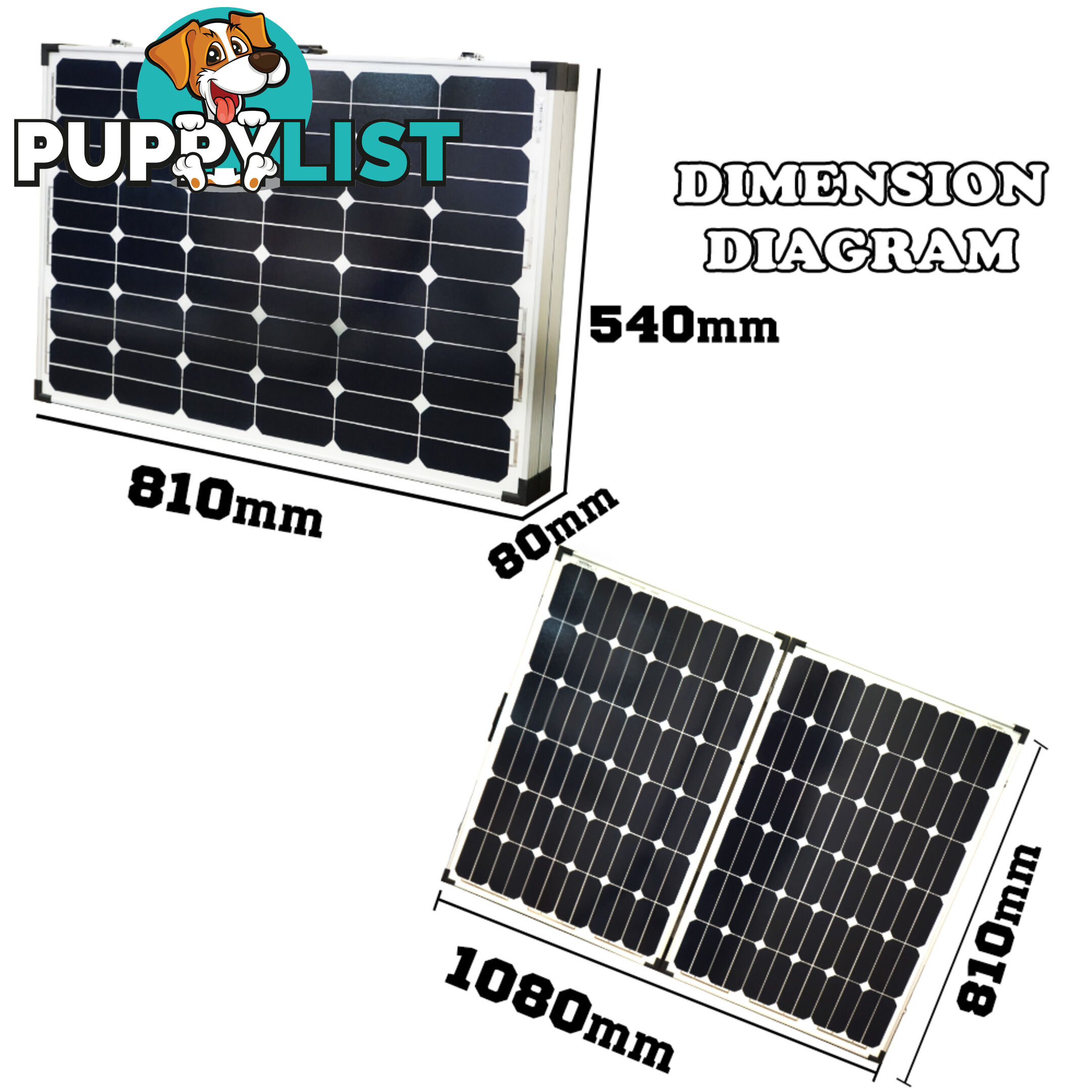 200W 12V Folding Solar Panel Kit Caravan Camping Power Mono Charging Battery