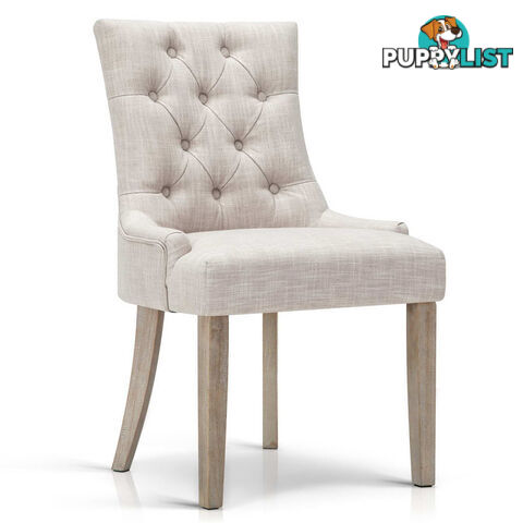 French Provincial Dining Chair - Beige