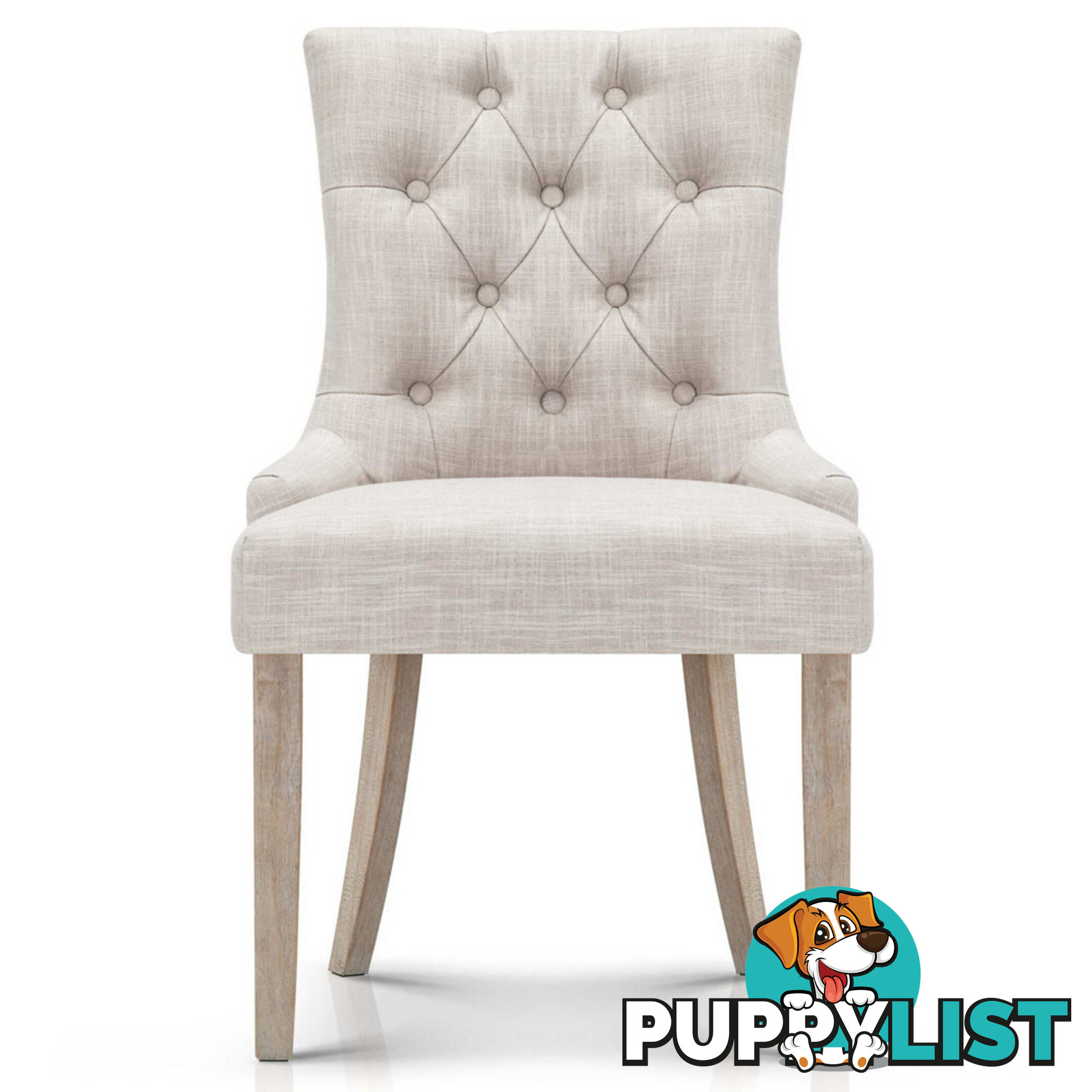 French Provincial Dining Chair - Beige