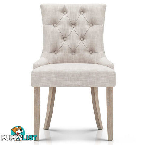 French Provincial Dining Chair - Beige