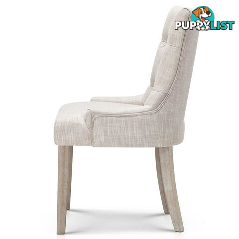 French Provincial Dining Chair - Beige