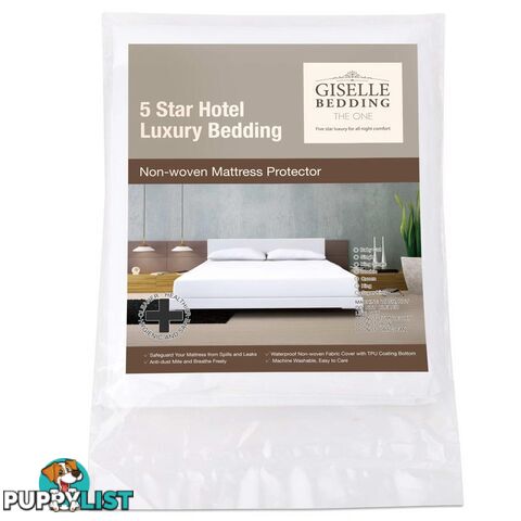 Waterproof Non-Woven Mattress Protector - King Single