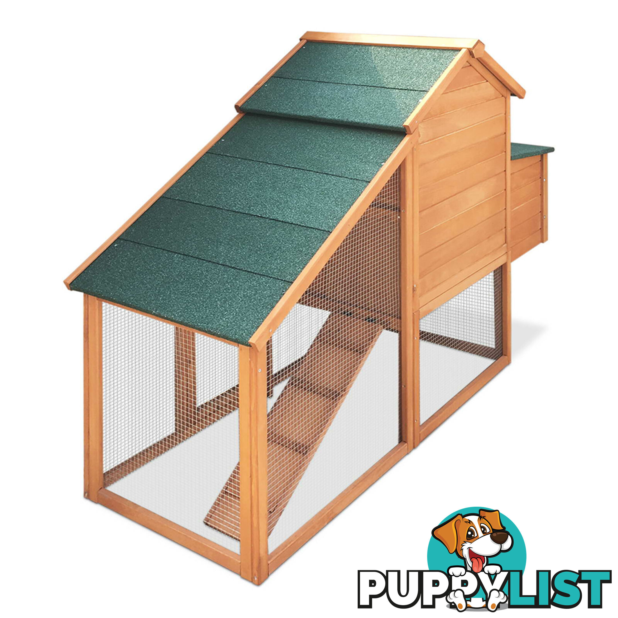 Wooden Pet Hutch with Nesting Box