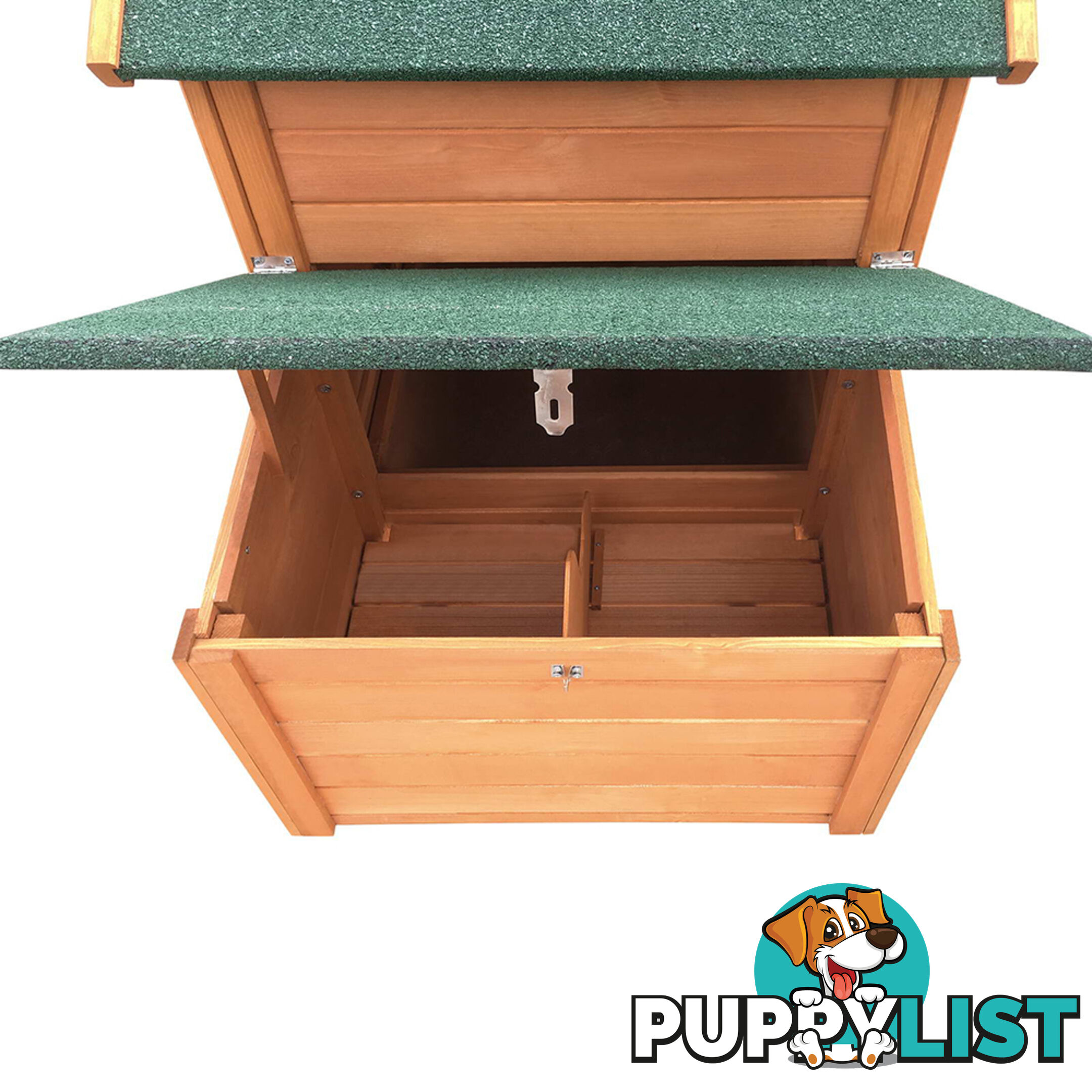 Wooden Pet Hutch with Nesting Box