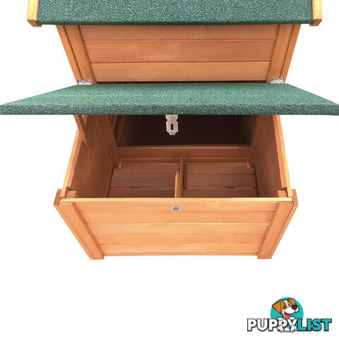 Wooden Pet Hutch with Nesting Box