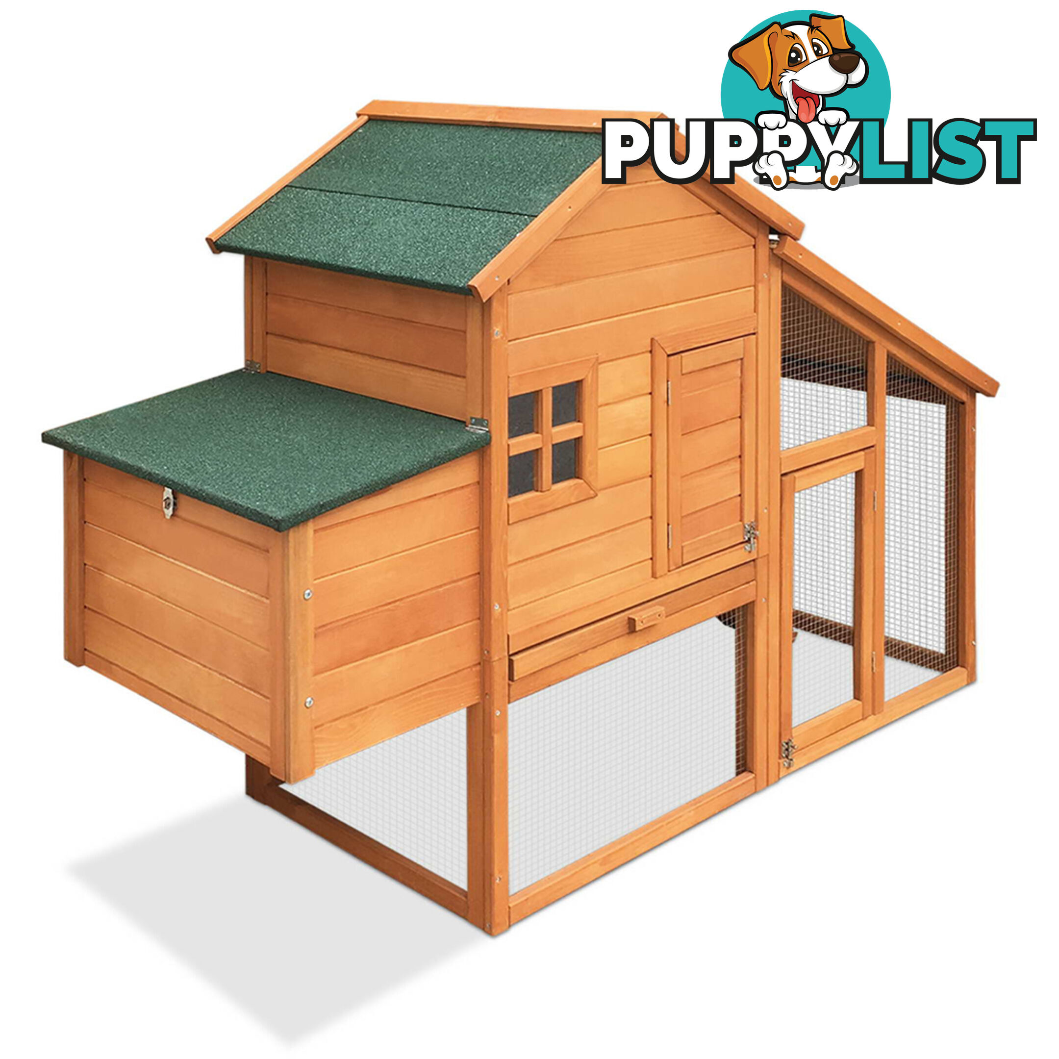 Wooden Pet Hutch with Nesting Box