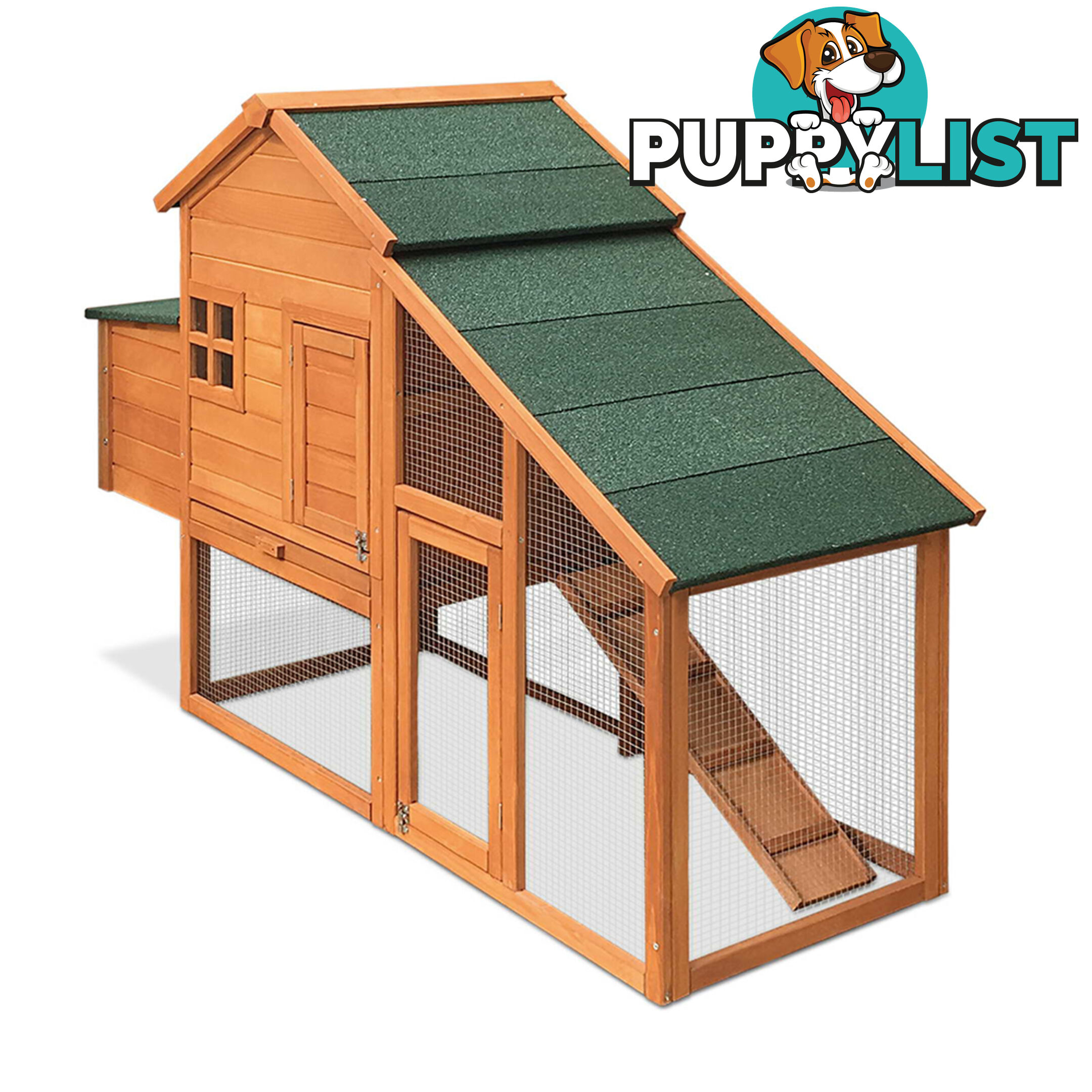 Wooden Pet Hutch with Nesting Box