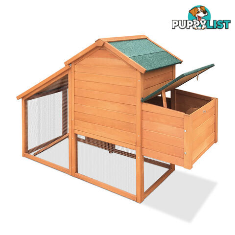 Wooden Pet Hutch with Nesting Box