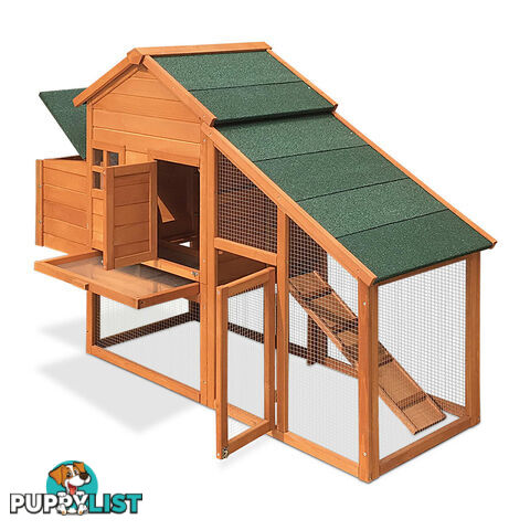 Wooden Pet Hutch with Nesting Box