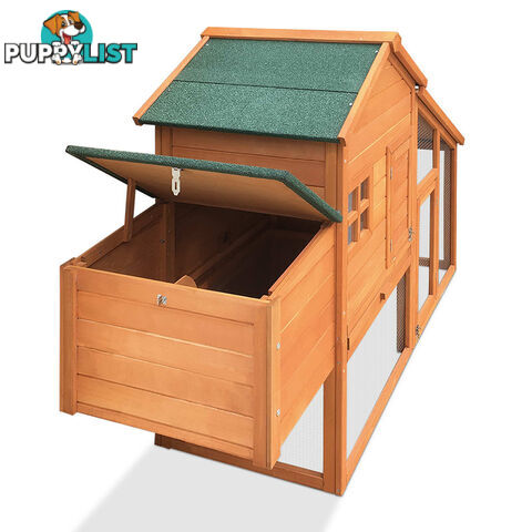 Wooden Pet Hutch with Nesting Box