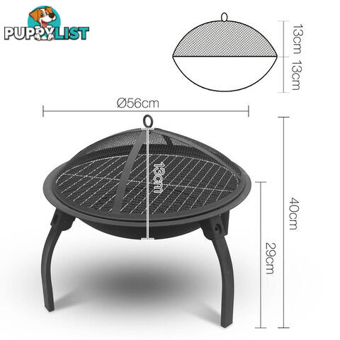 Portable Foldable Outdoor Fire Pit Fireplace