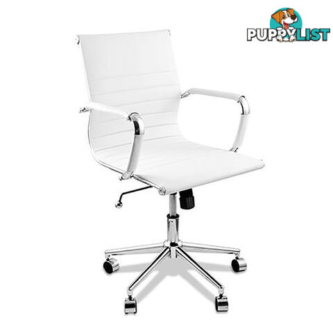 Eames Replica PU Leather Executive Designer Office Chair White