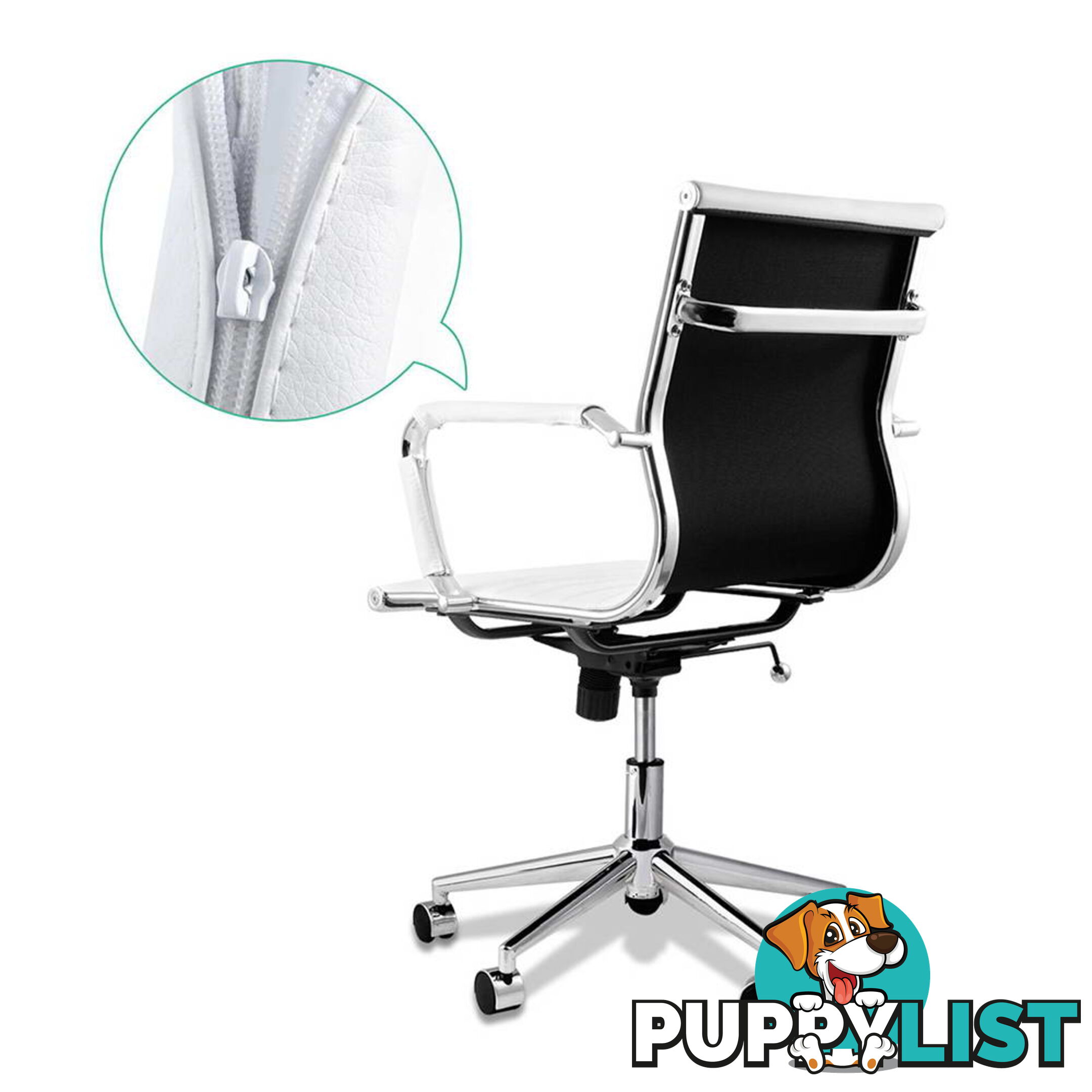 Eames Replica PU Leather Executive Designer Office Chair White