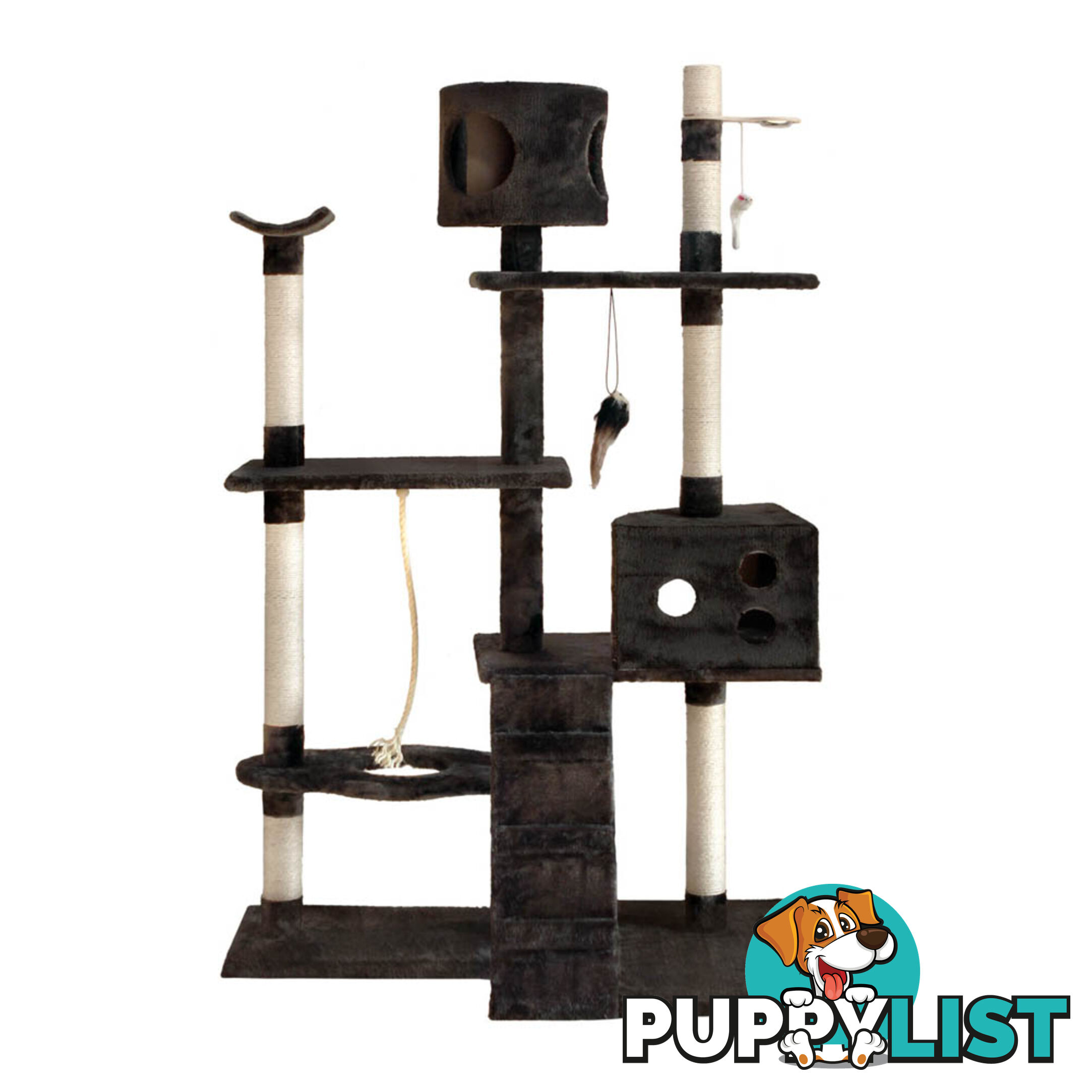 Cat Scratching Poles Post Furniture Tree 170cm Grey