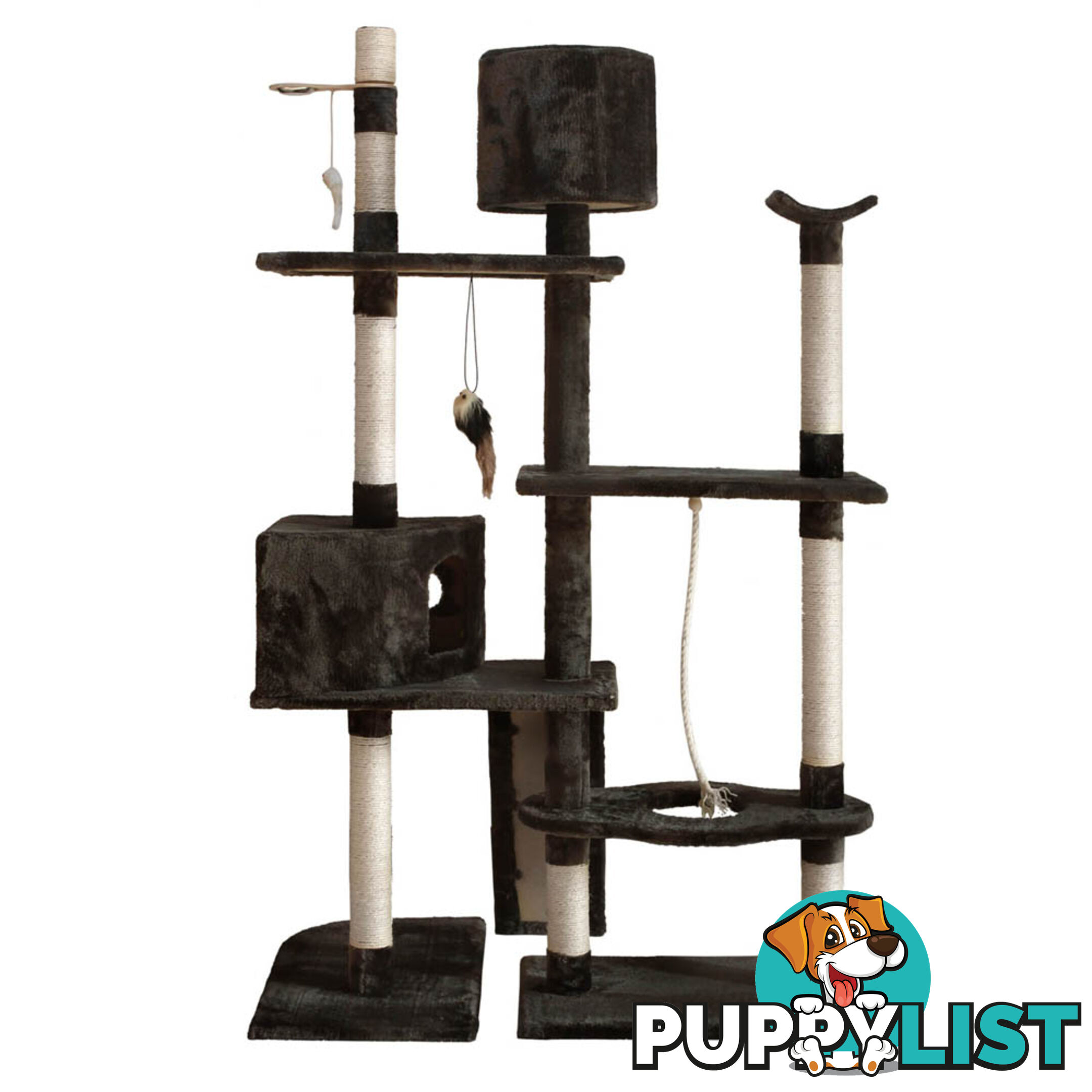 Cat Scratching Poles Post Furniture Tree 170cm Grey