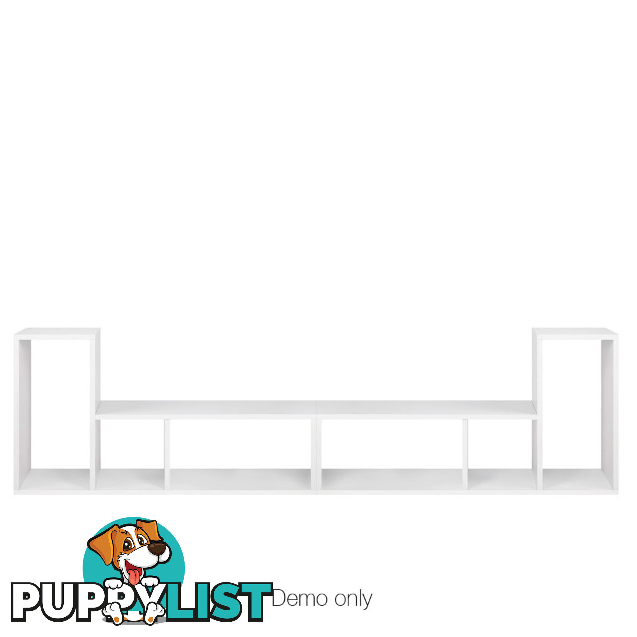 DIY L Shaped Display Shelf - White