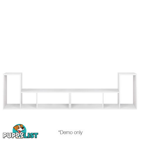 DIY L Shaped Display Shelf - White