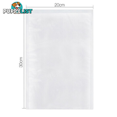 100 Food Sealer Bags: 20 x 30cm