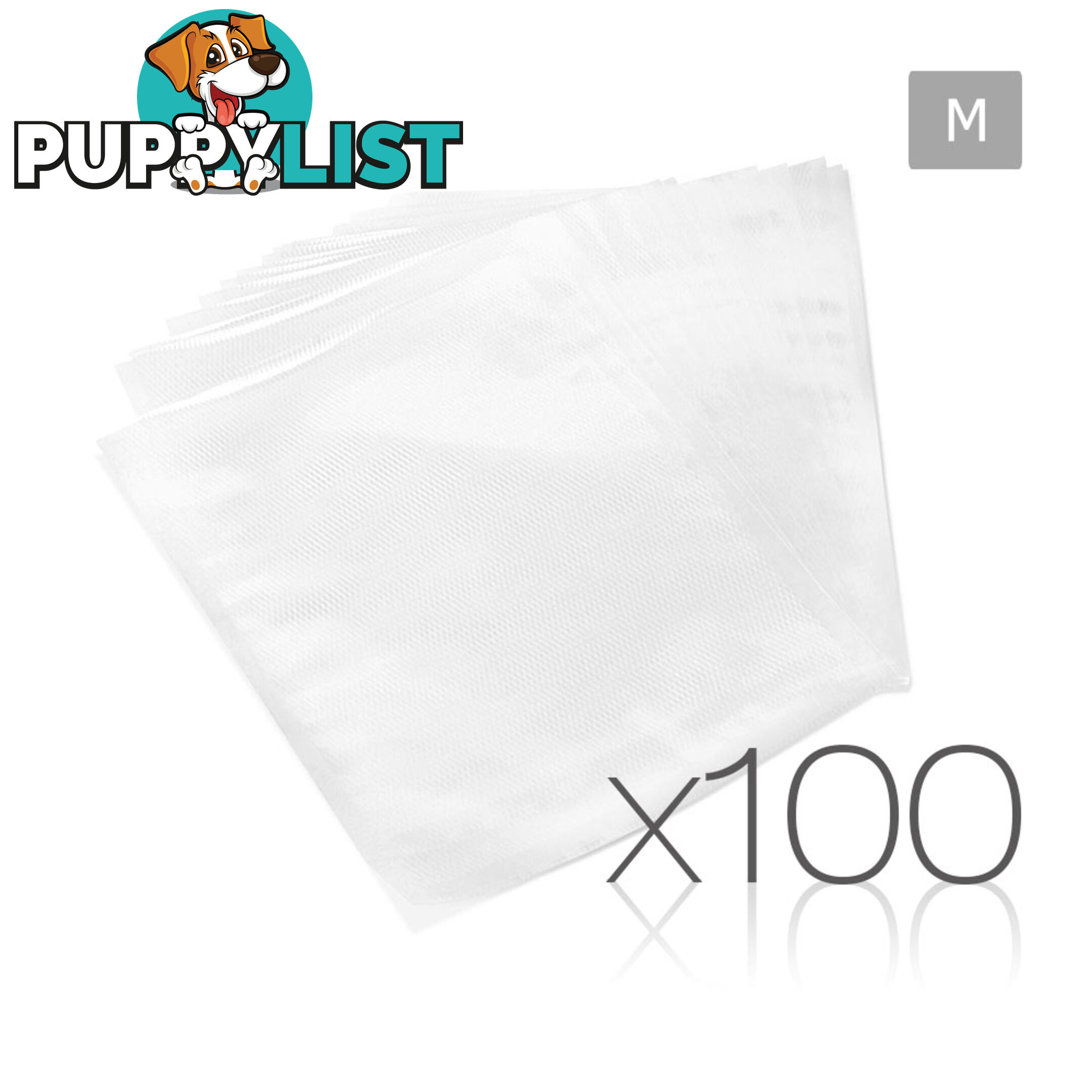 100 Food Sealer Bags: 20 x 30cm