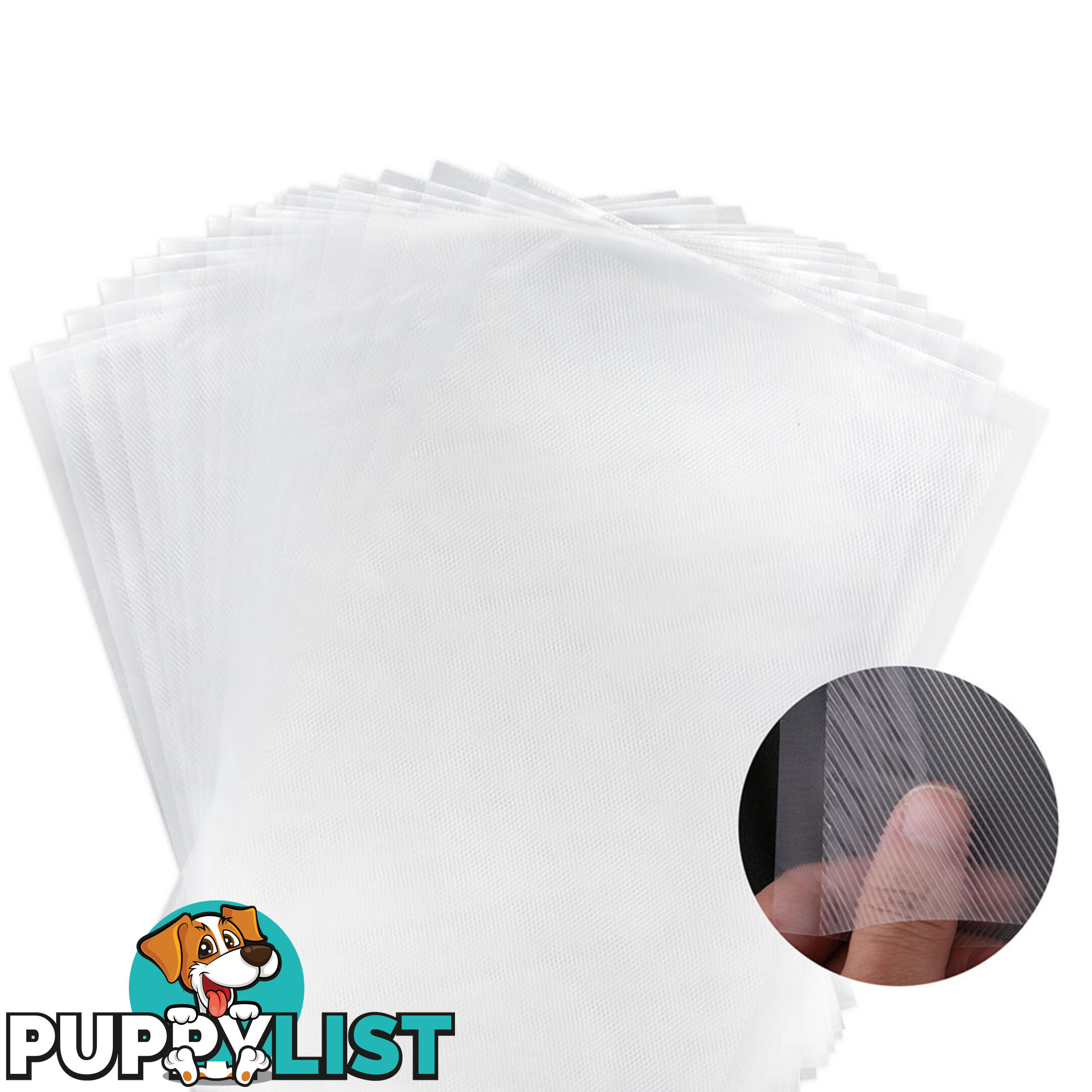 100 Food Sealer Bags: 20 x 30cm