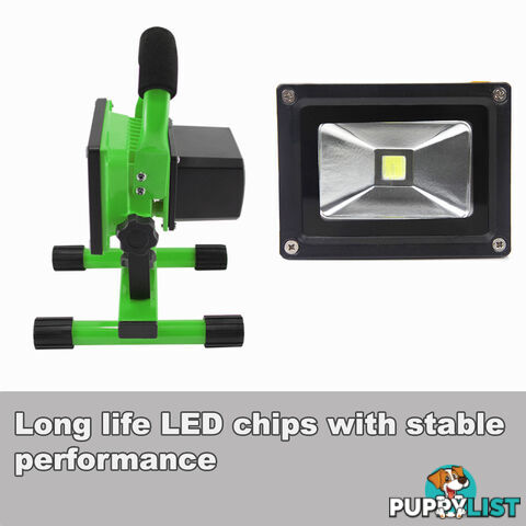 10W PORTABLE LED WORK LIGHT RECHARGEABLE FLOOD LIGHT LAMP CAMPING GREEN