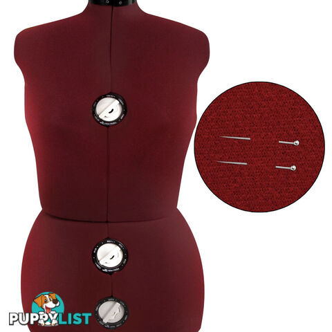 Adjustable Dressmaking Mannequin SZ14-20 - Wine