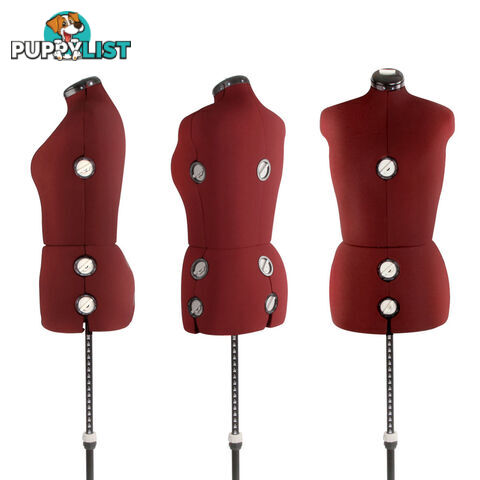 Adjustable Dressmaking Mannequin SZ14-20 - Wine