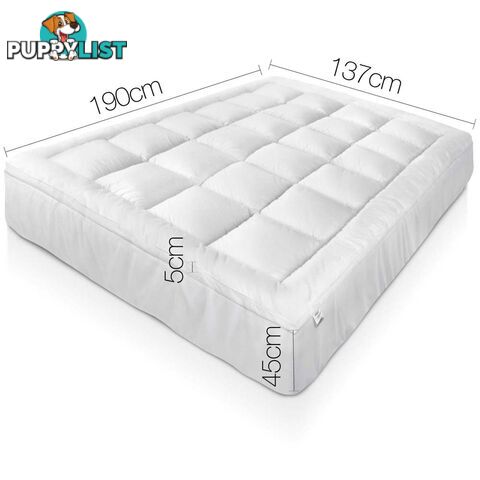 Bamboo Pillowtop Mattress Topper 5cm - Double