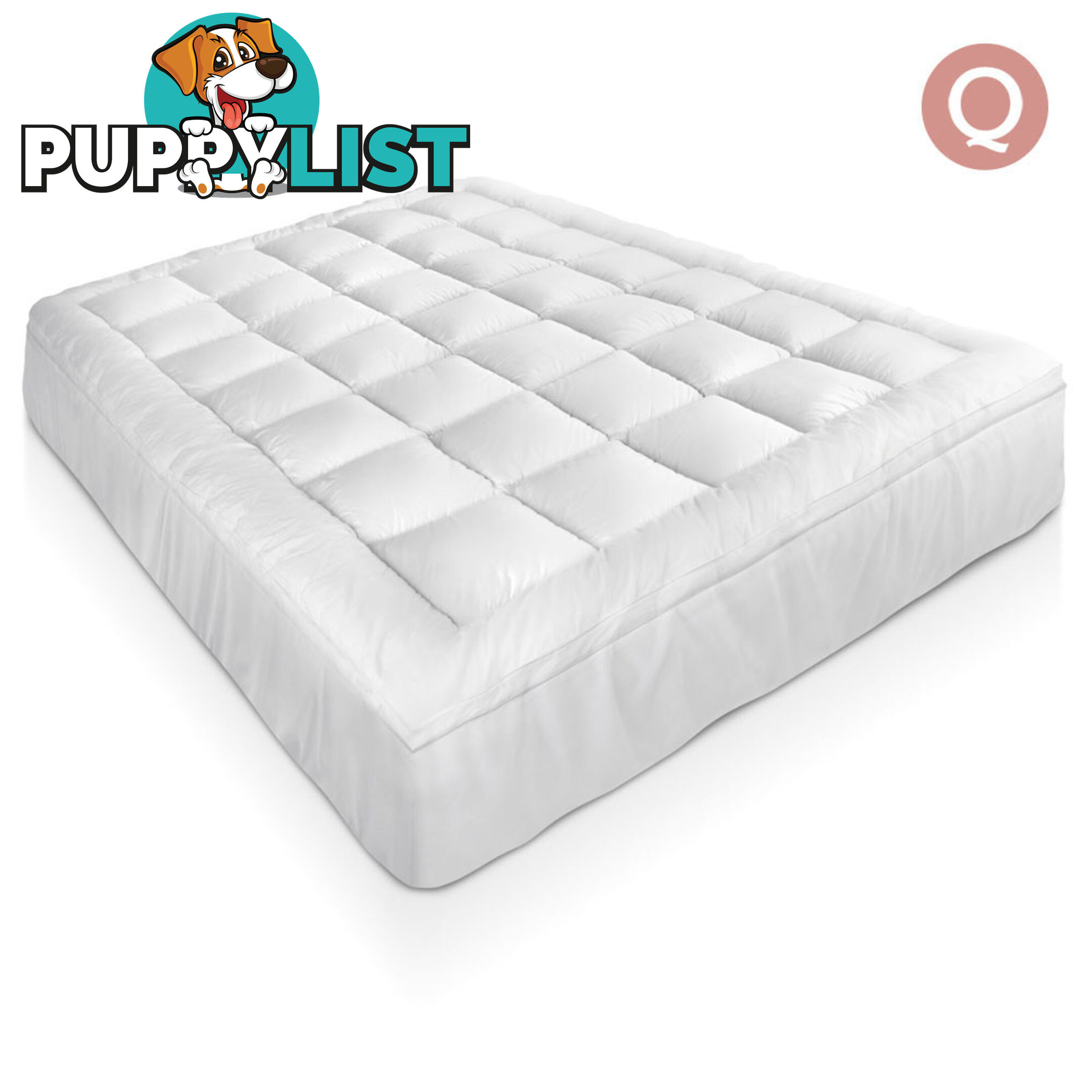 Bamboo Pillowtop Mattress Topper 5cm - Queen