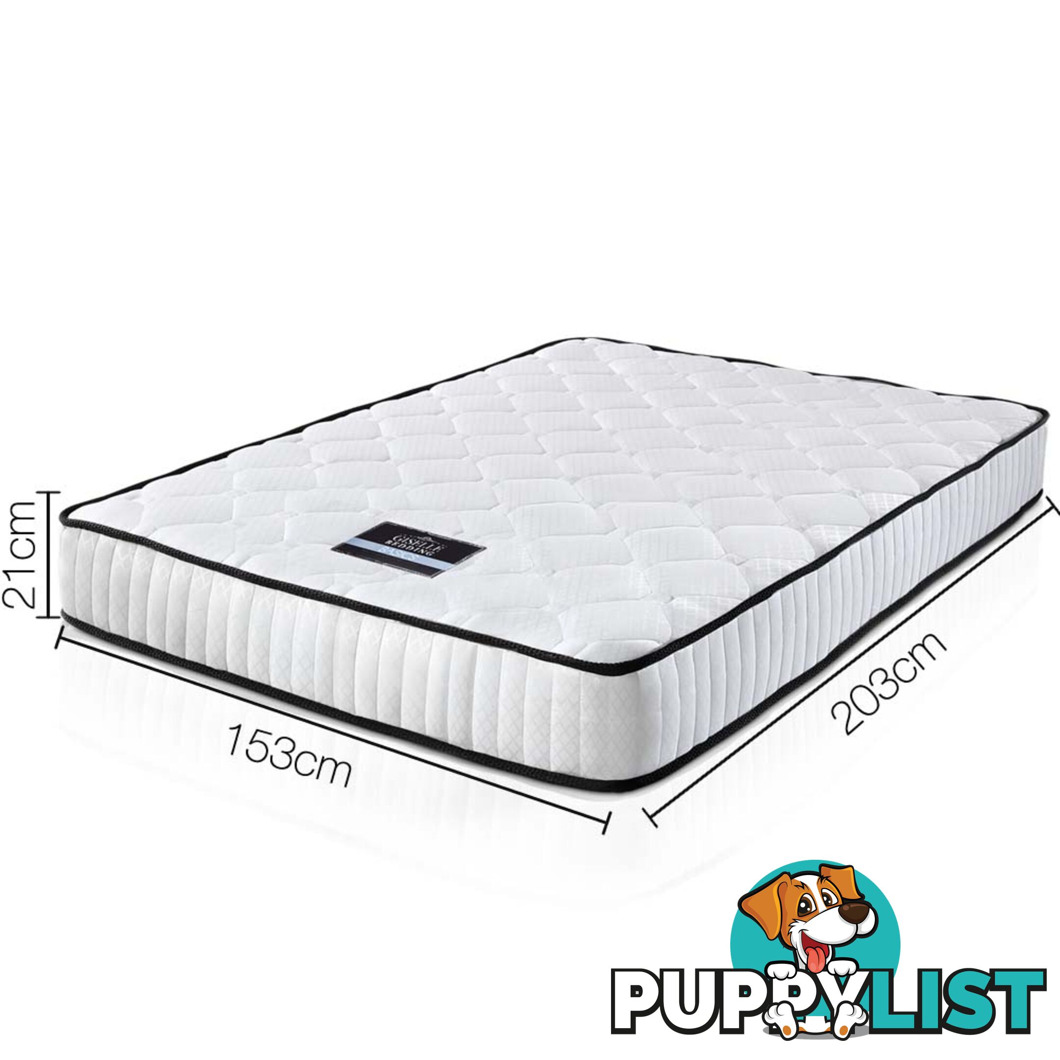 High Density Foam Pocket Spring Mattress 21cm Queen