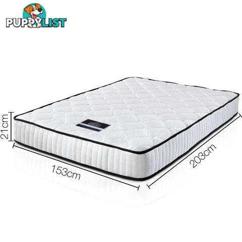 High Density Foam Pocket Spring Mattress 21cm Queen