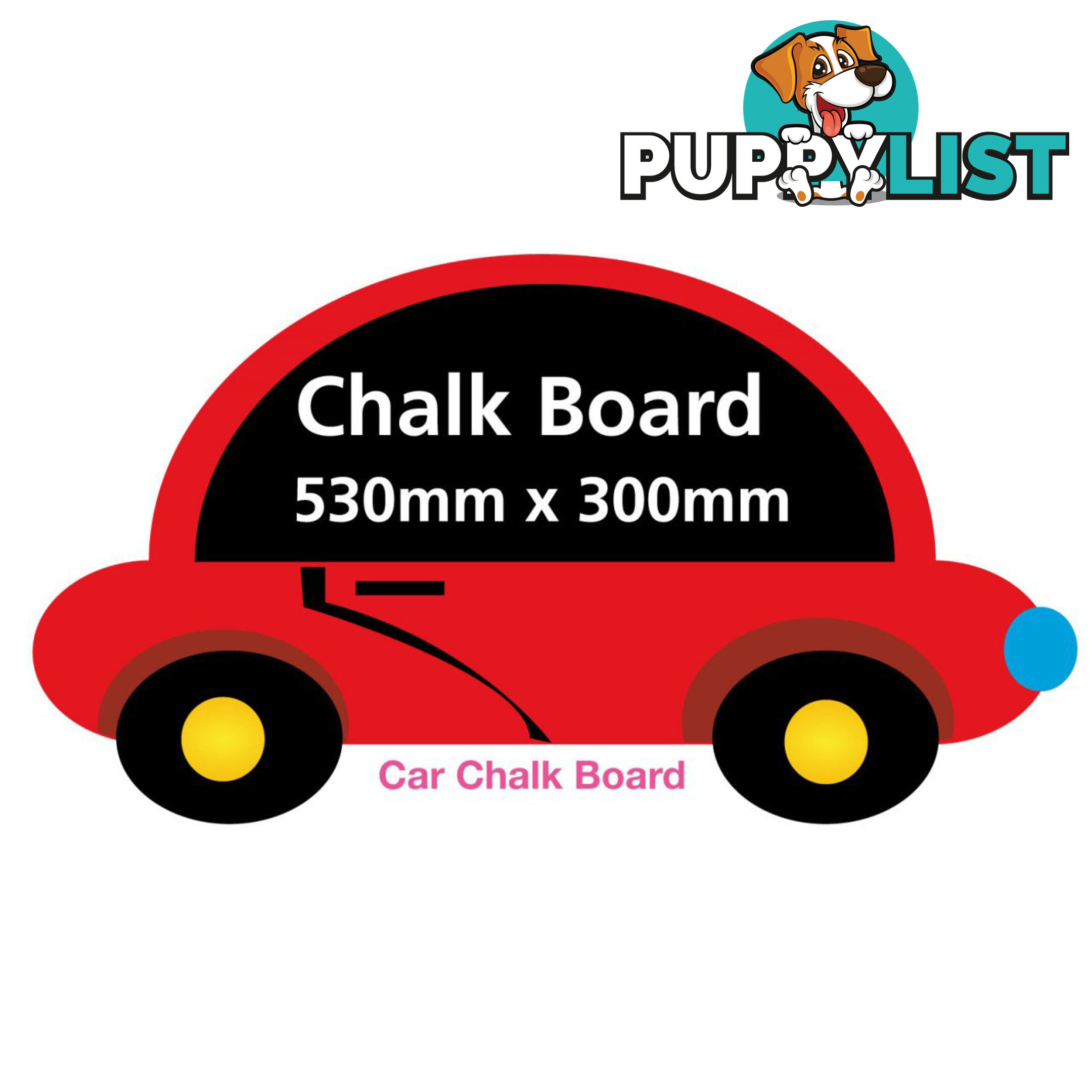 Boys Car Chalkboard - Totally Movable and Reusable