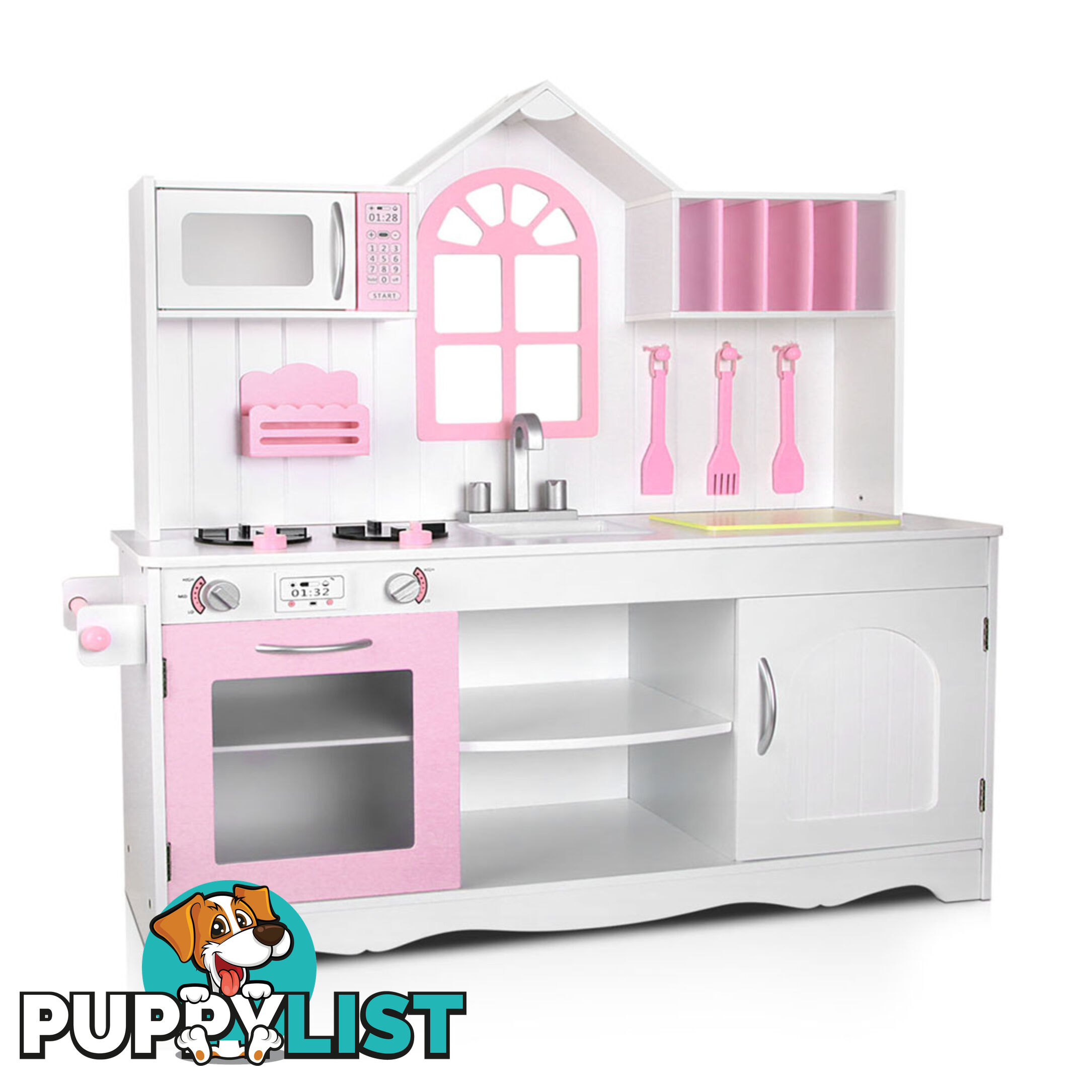 Wooden Kitchen Playset - White